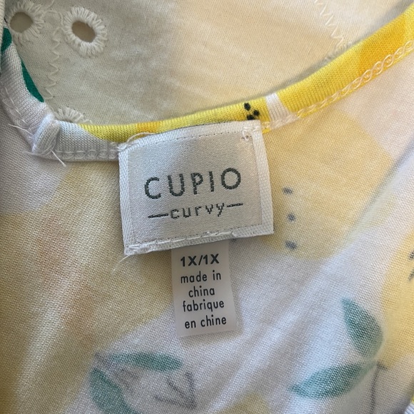 🍋 Cupio Curvy Lemon Print Top 🍋 - Picture 3 of 8